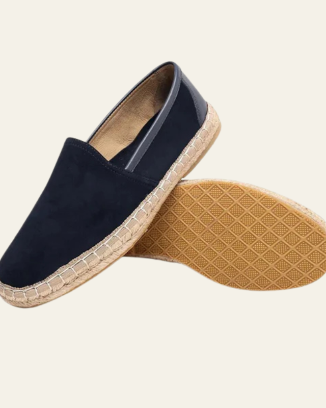 Aurazio Espadrilla Scamosciata Blu Navy per Uomo