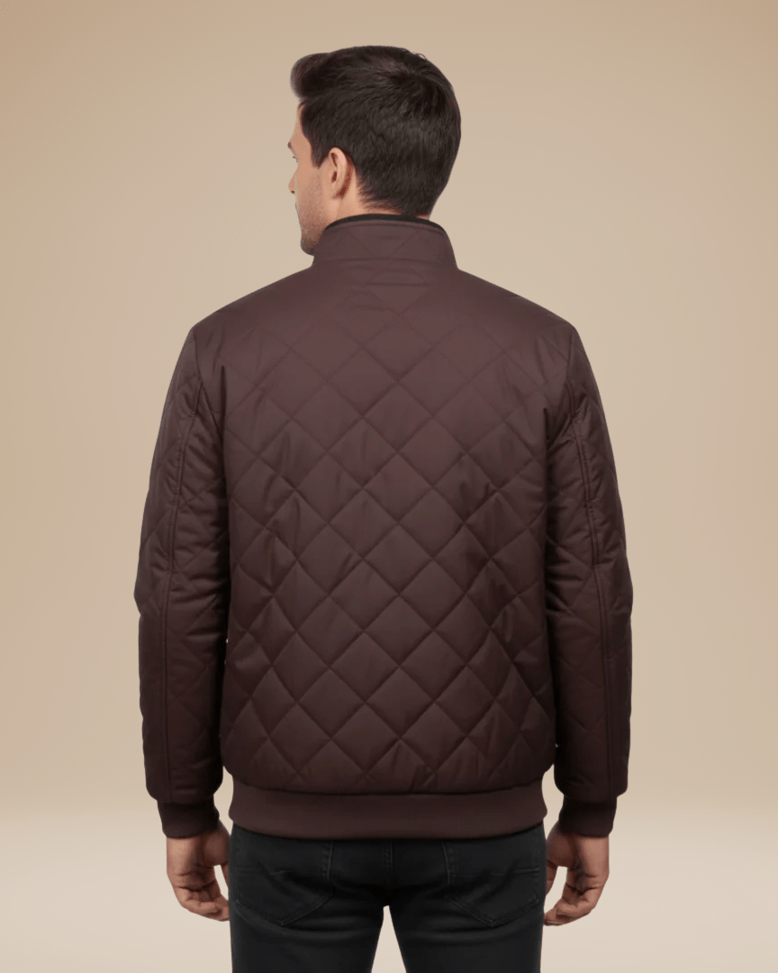 Aurazio Giacca Trapuntata Uomo Rombo Calore Leggero Imbottitura Leggera Mezza Stagione