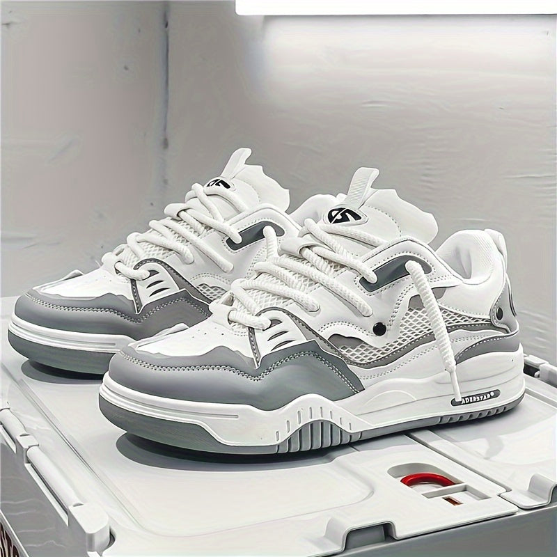 Sneakers Uomo Urbane Motivo Geometrico Tomaia in PU Suola in Gomma