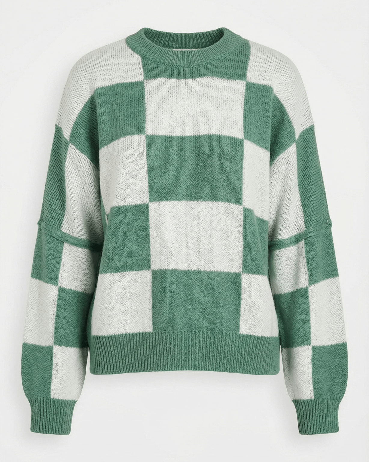 Aurazio Maglione a Quadri Checkered da Donna