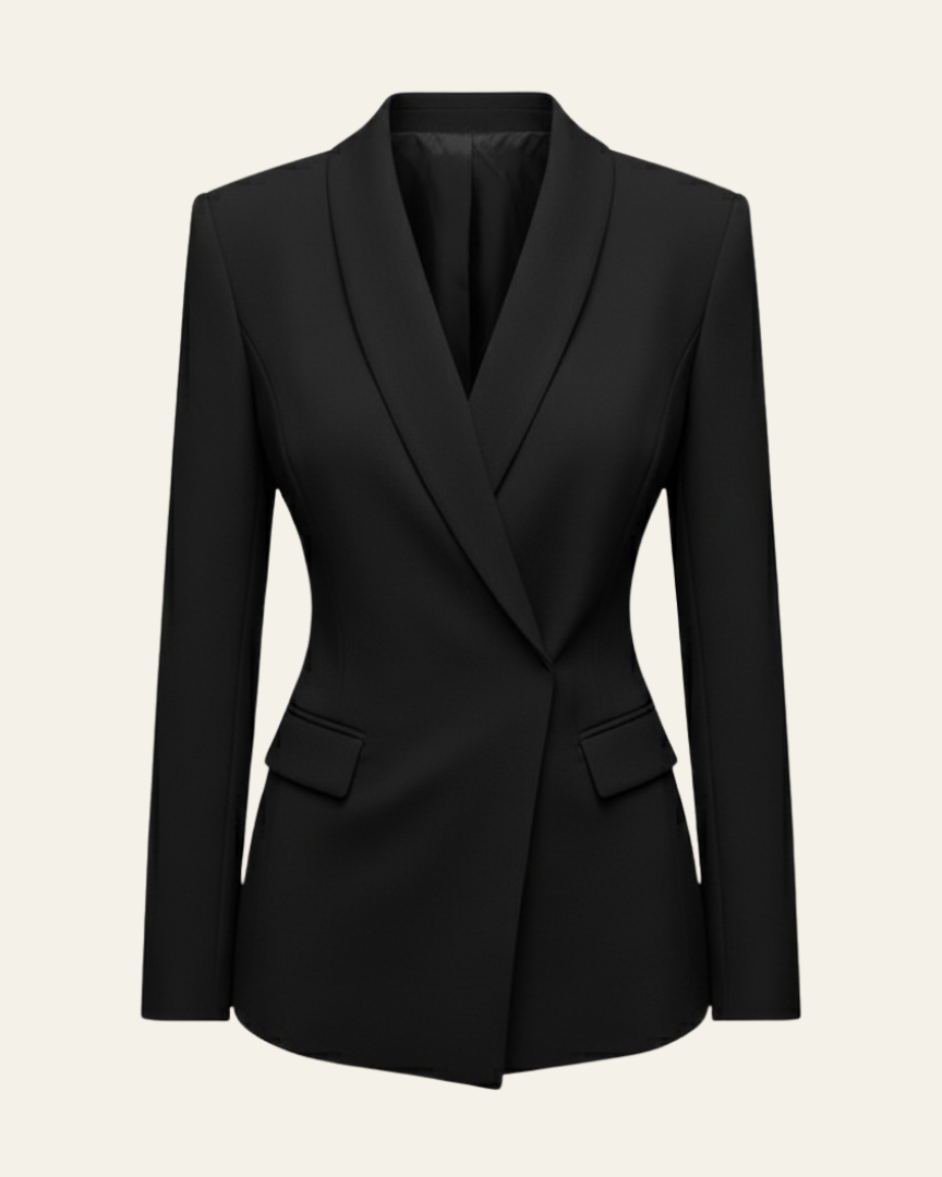 Aurazio Blazer con revers drappeggiati da donna