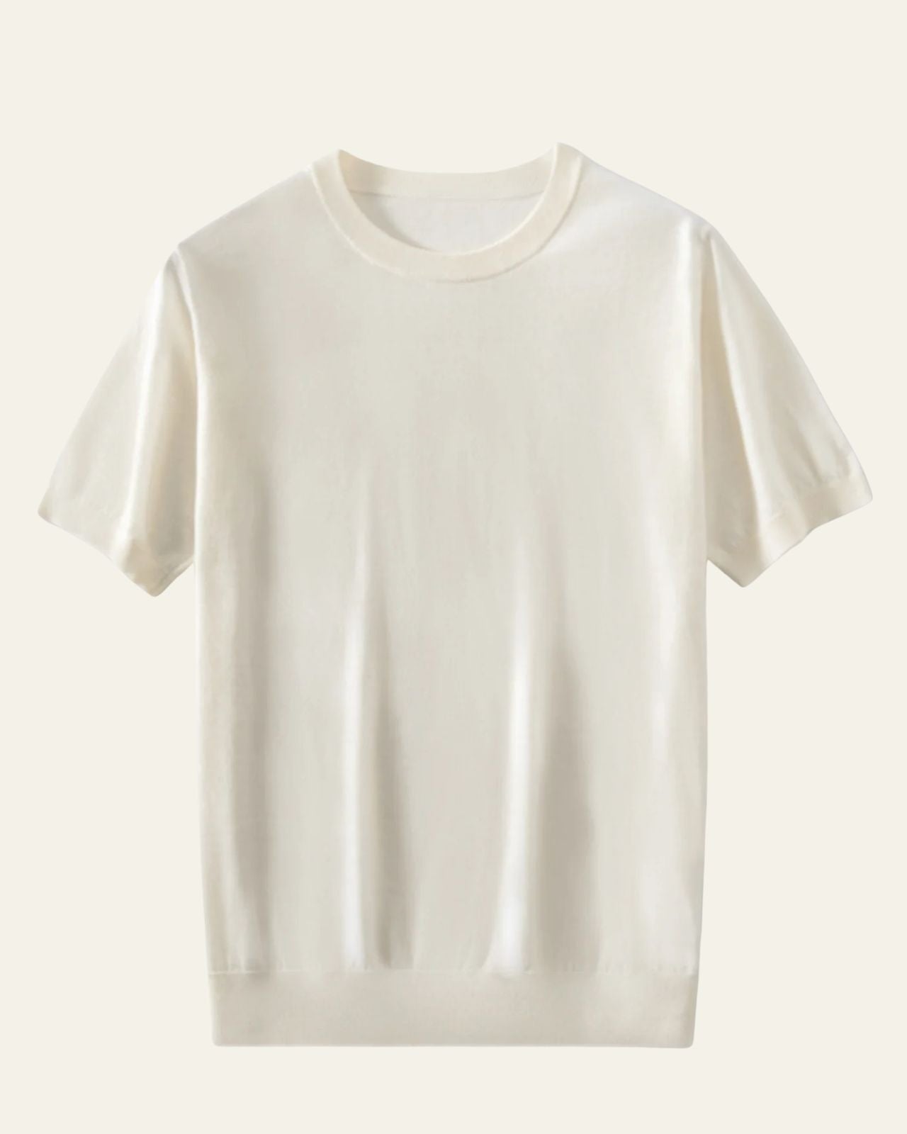 Aurazio Maglietta in lana lavorata a maglia da uomo