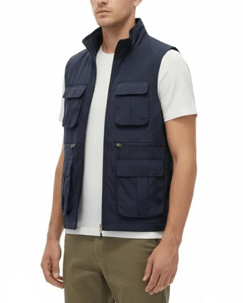 Aurazio Gilet Multitasche Leggero da uomo