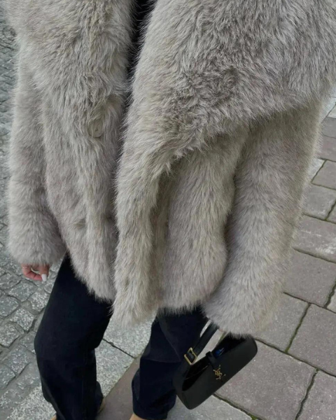 Giacca Donna in Pelliccia Sintetica Heritage Eleganza Senza Tempo