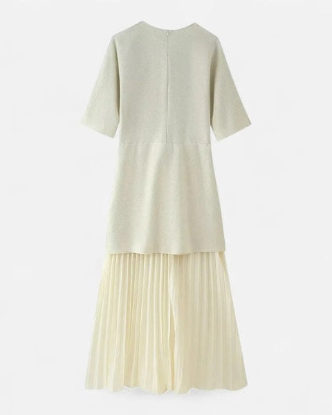 Aurazio Vestito in Maglia Plissettata da Donna