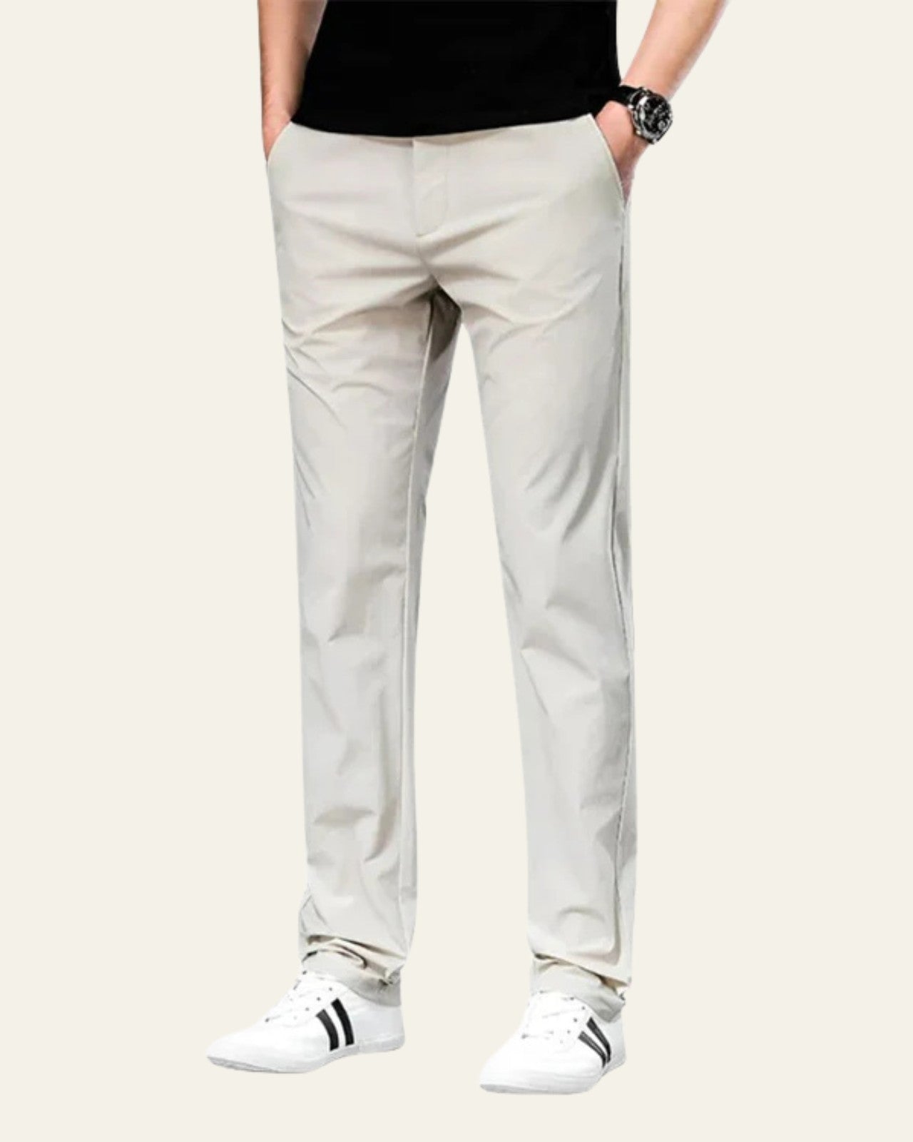 Aurazio Pantaloni Chino in cotone da uomo