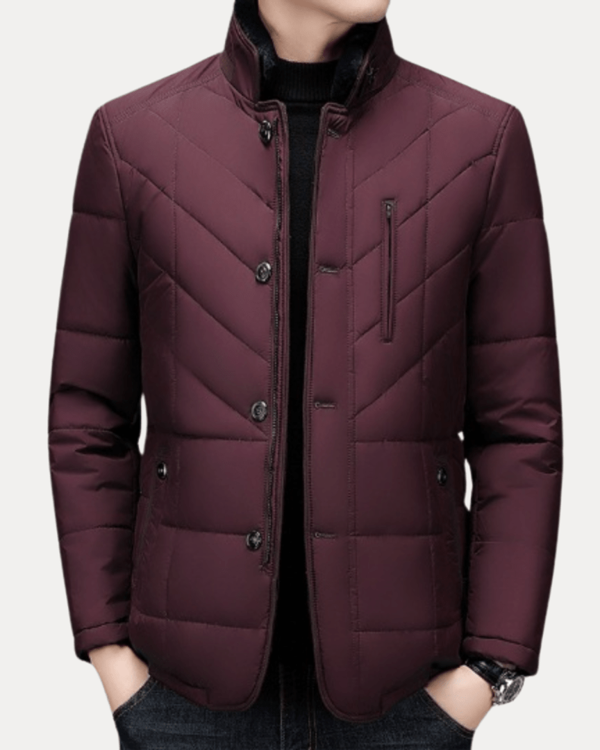 Aurazio Giacca Invernale Unisex Collo Coreano Idrorepellente Leggera Imbottitura Caldo Sobrio Per Città