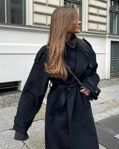 Aurazio Cappotto di Lana oversize da donna
