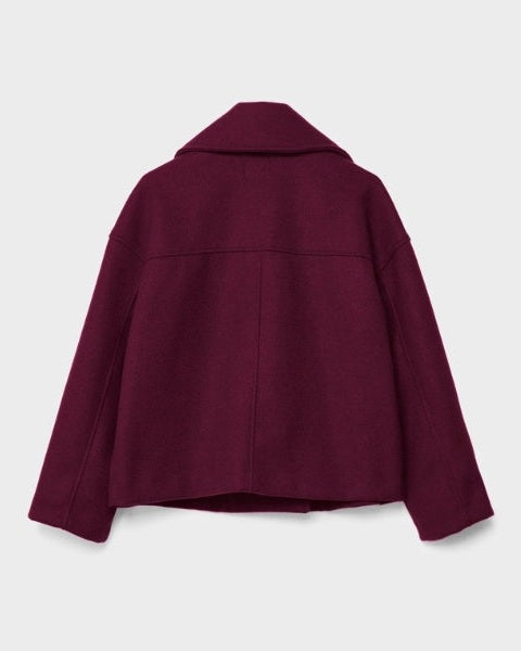 Aurazio Cappotto doppiopetto in lana corto da donna