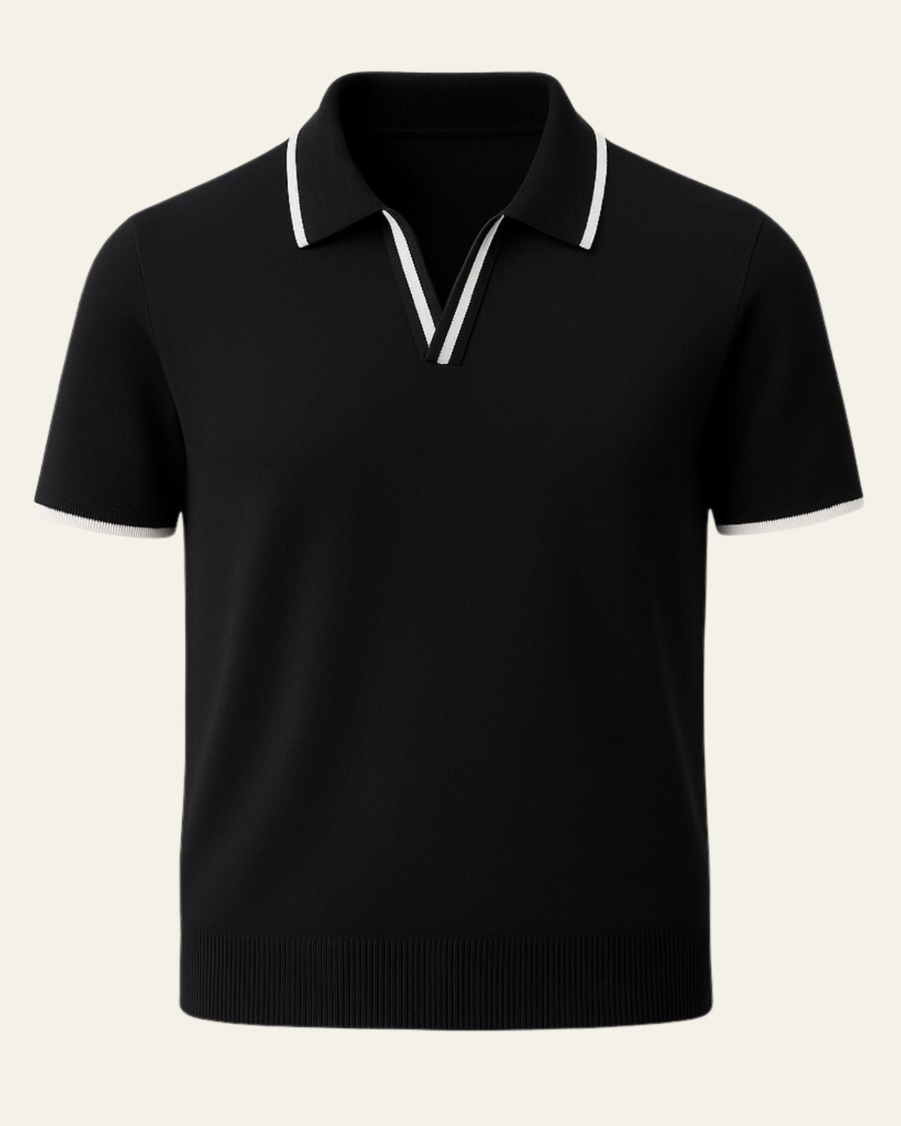 Aurazio Polo in Maglia Edge Elegante da uomo