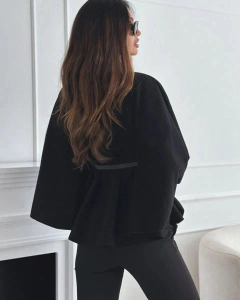 Aurazio Cappotto a Mantella con Cintura da donna