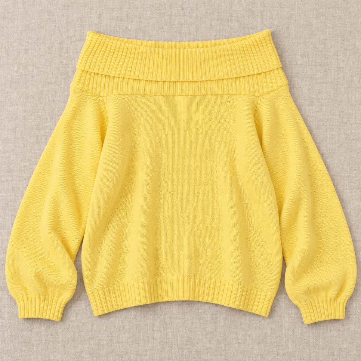 Maglione Donna Rilassato Spalle Scoperte in Maglia Morbida