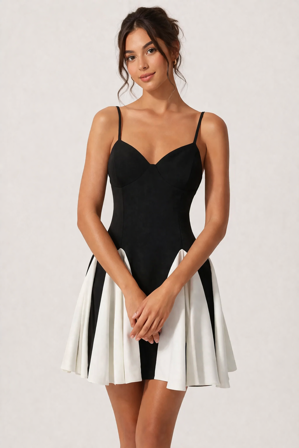 Aurazio Vestito Corto Estivo per Donna