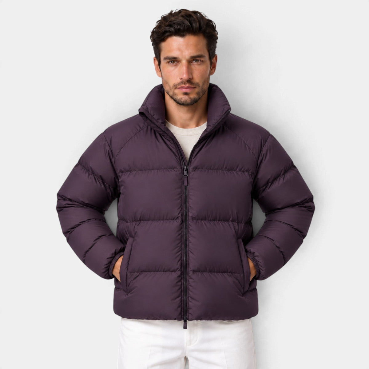 Giacca Imbottita Unisex Corta Leggera Idrorepellente Antivento