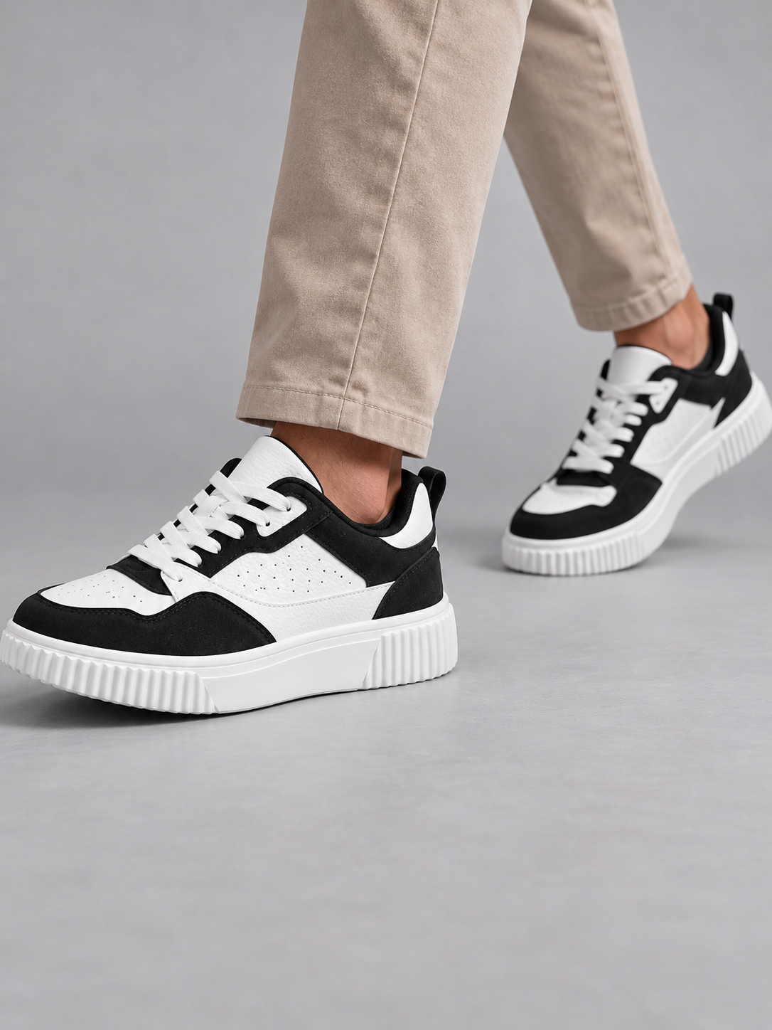 Sneakers Uomo Chunky Colour Block Suola Alta Casual