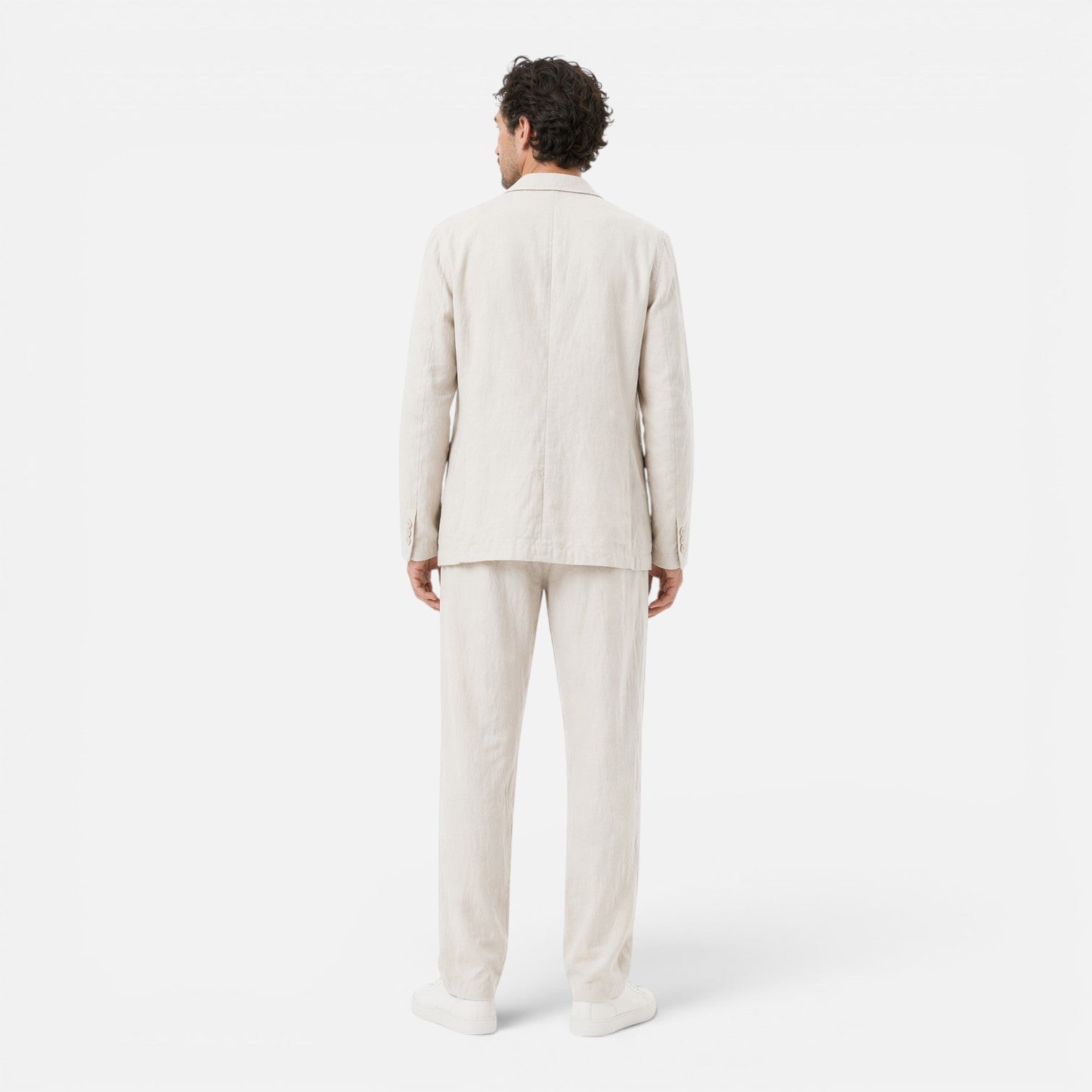 Completo Lino Uomo Giacca e Pantaloni Estivo Elegante