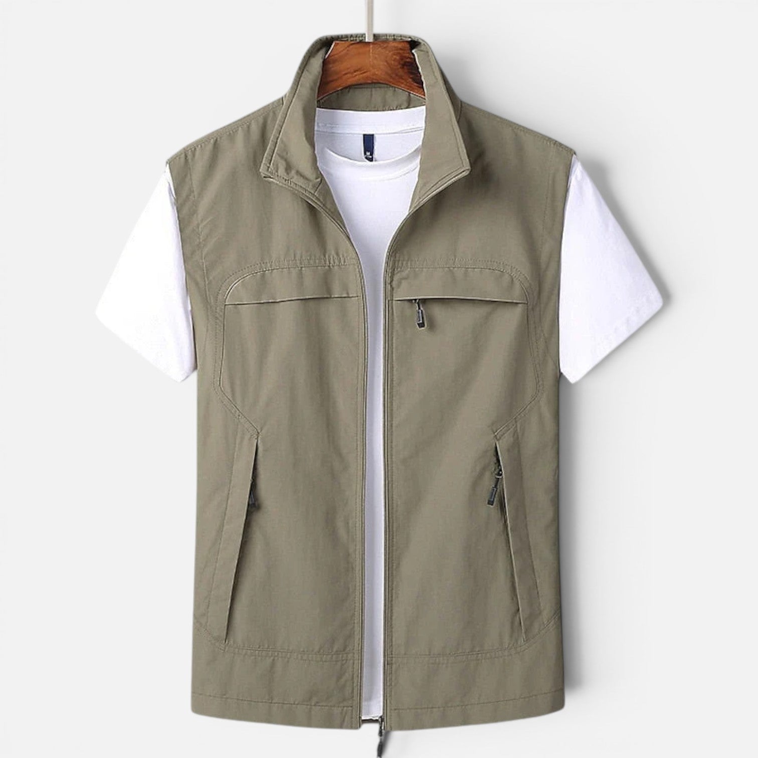 Gilet Uomo Leggero Multitasche Traspirante Smanicato Estivo