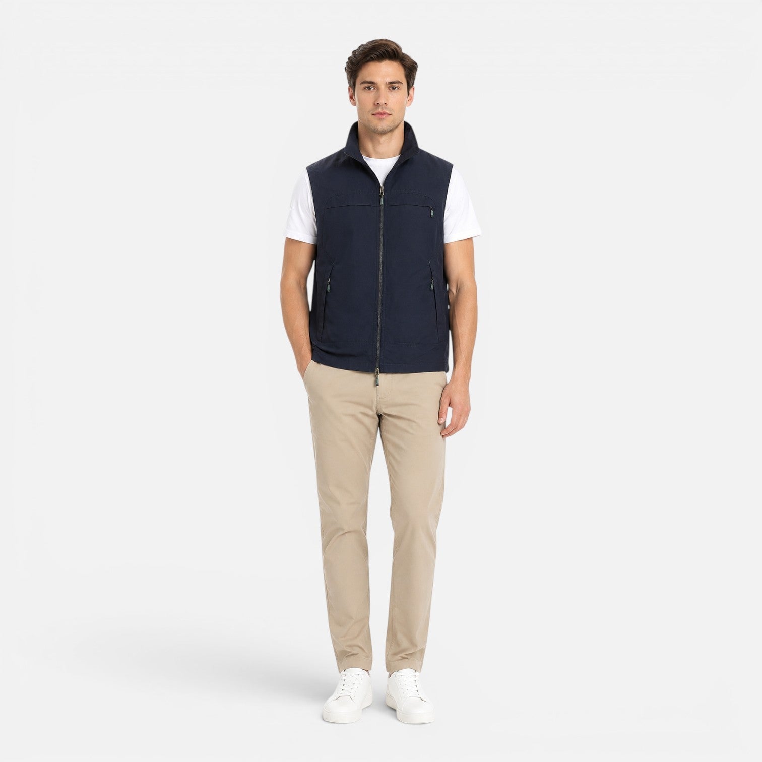 Gilet Uomo Leggero Multitasche Traspirante Smanicato Estivo