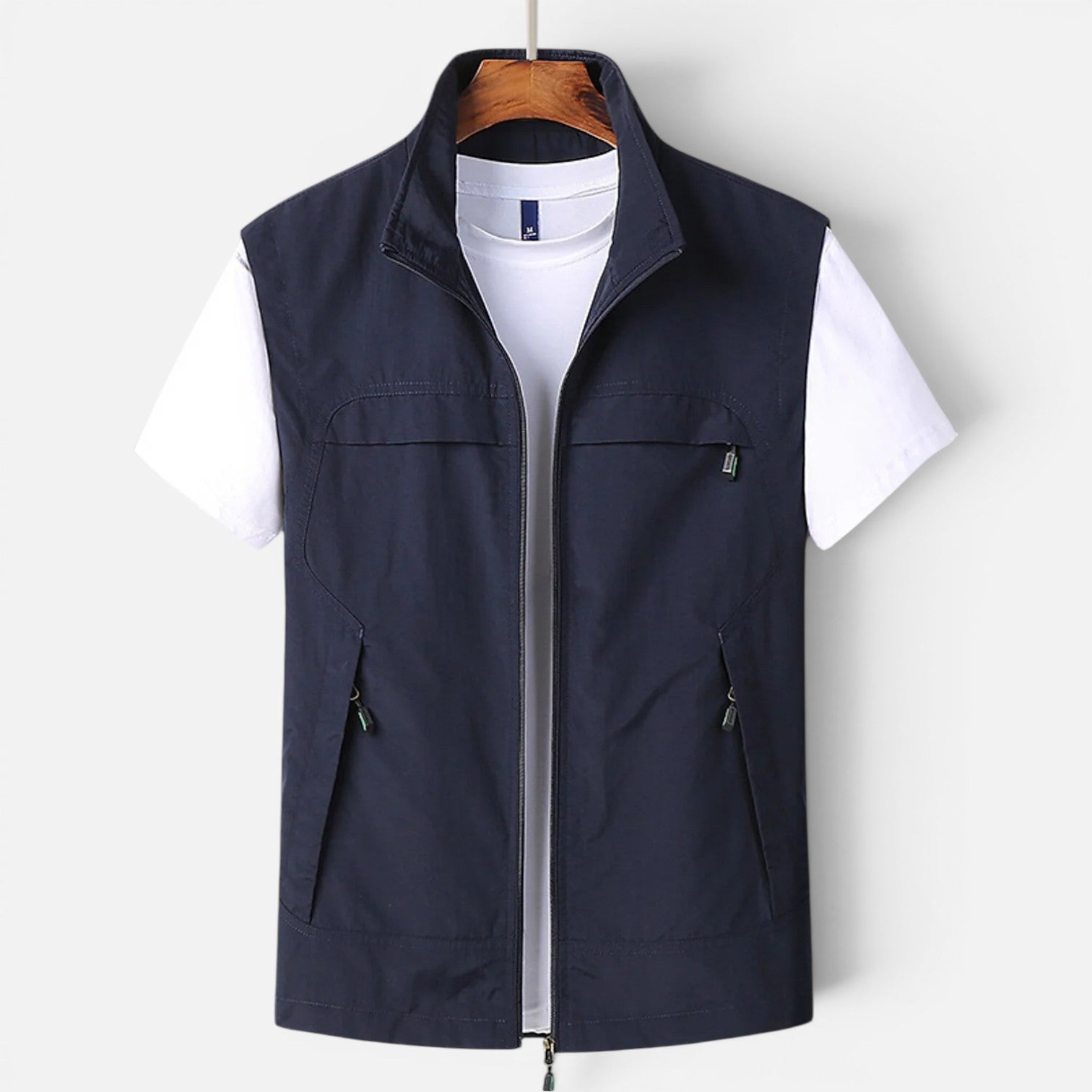 Gilet Uomo Leggero Multitasche Traspirante Smanicato Estivo