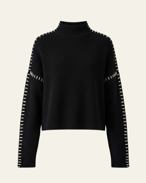 Aurazio Maglione Oversize a Coste Cucito da Donna