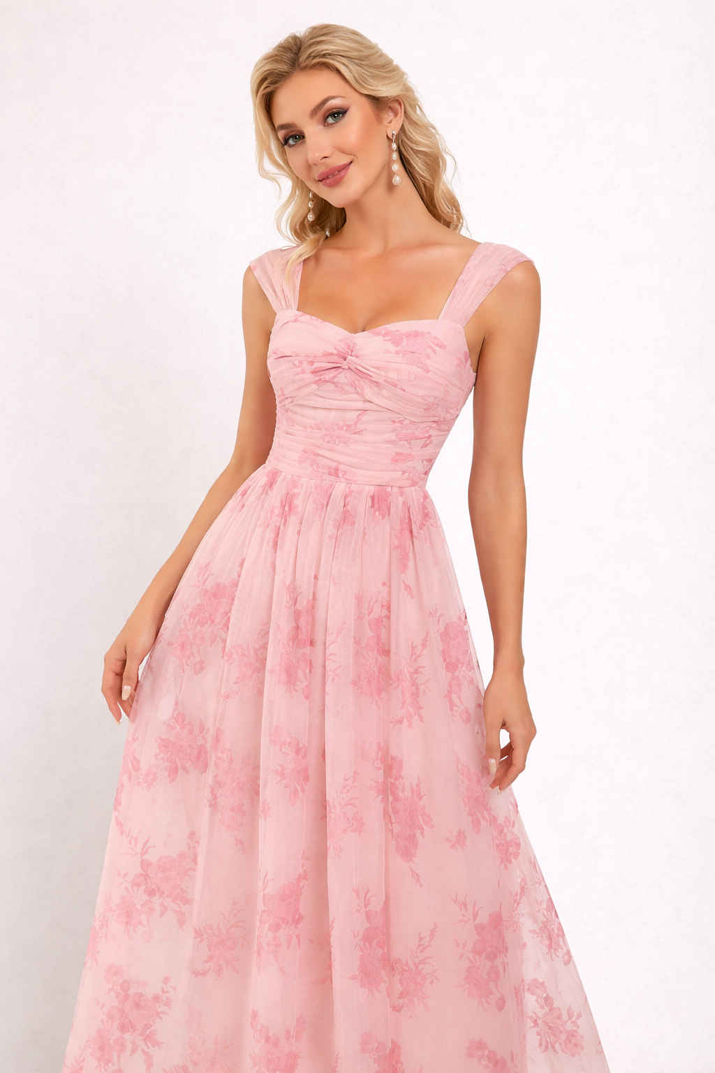 Aurazio Vestito Lungo Floreale da Donna