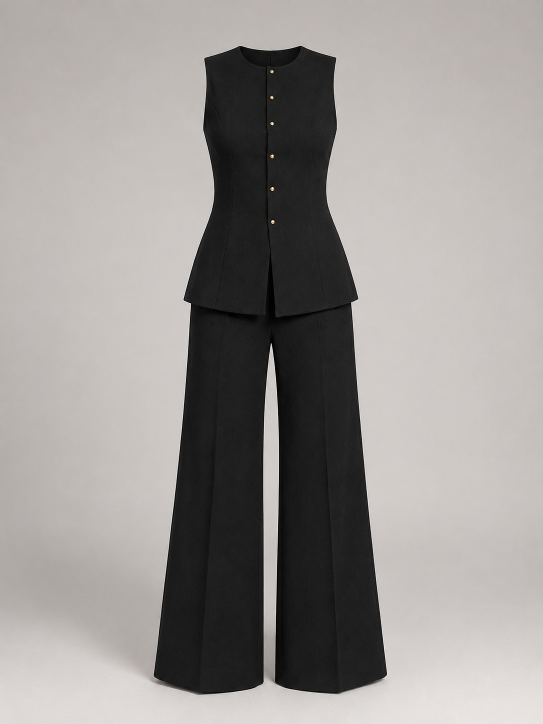Completo Donna Gilet Sartoriale e Pantaloni Palazzo Neri
