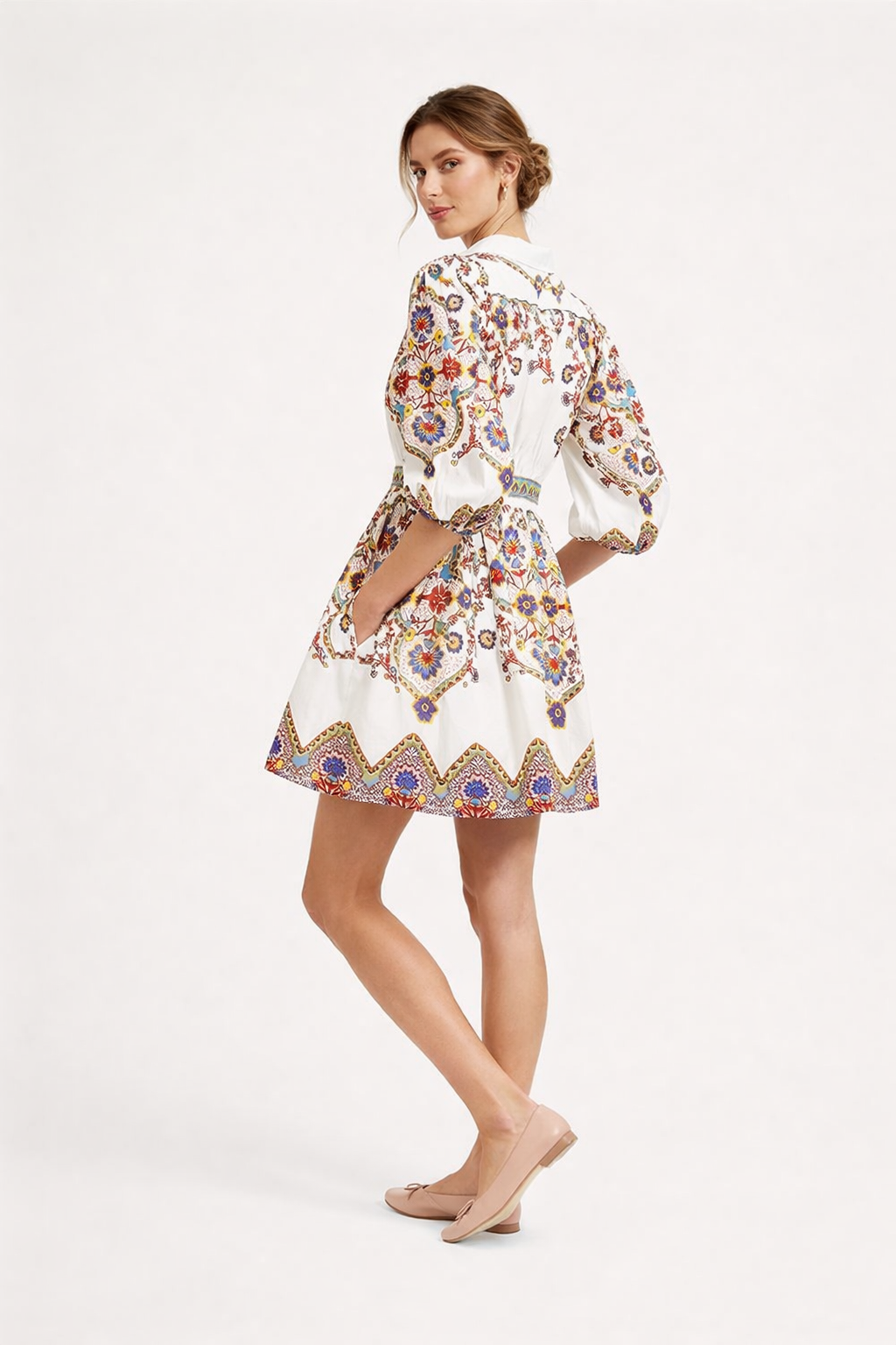 Aurazio Vestito Mini Stampato da Donna