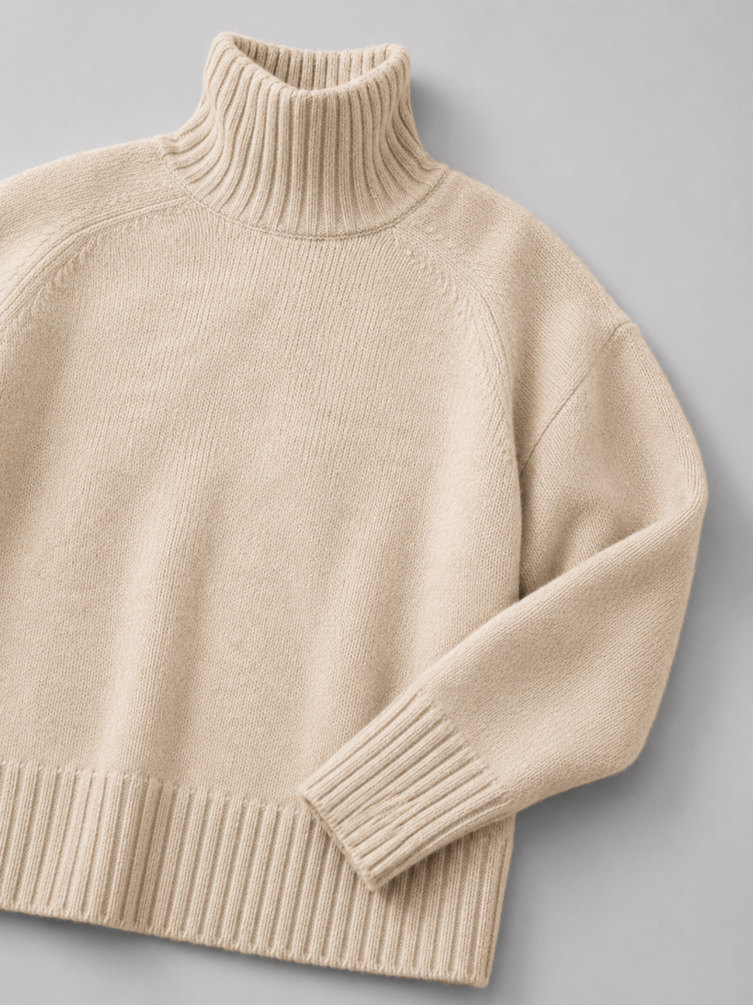 Maglione Donna Oversize Collo Alto in Maglia Voluminosa