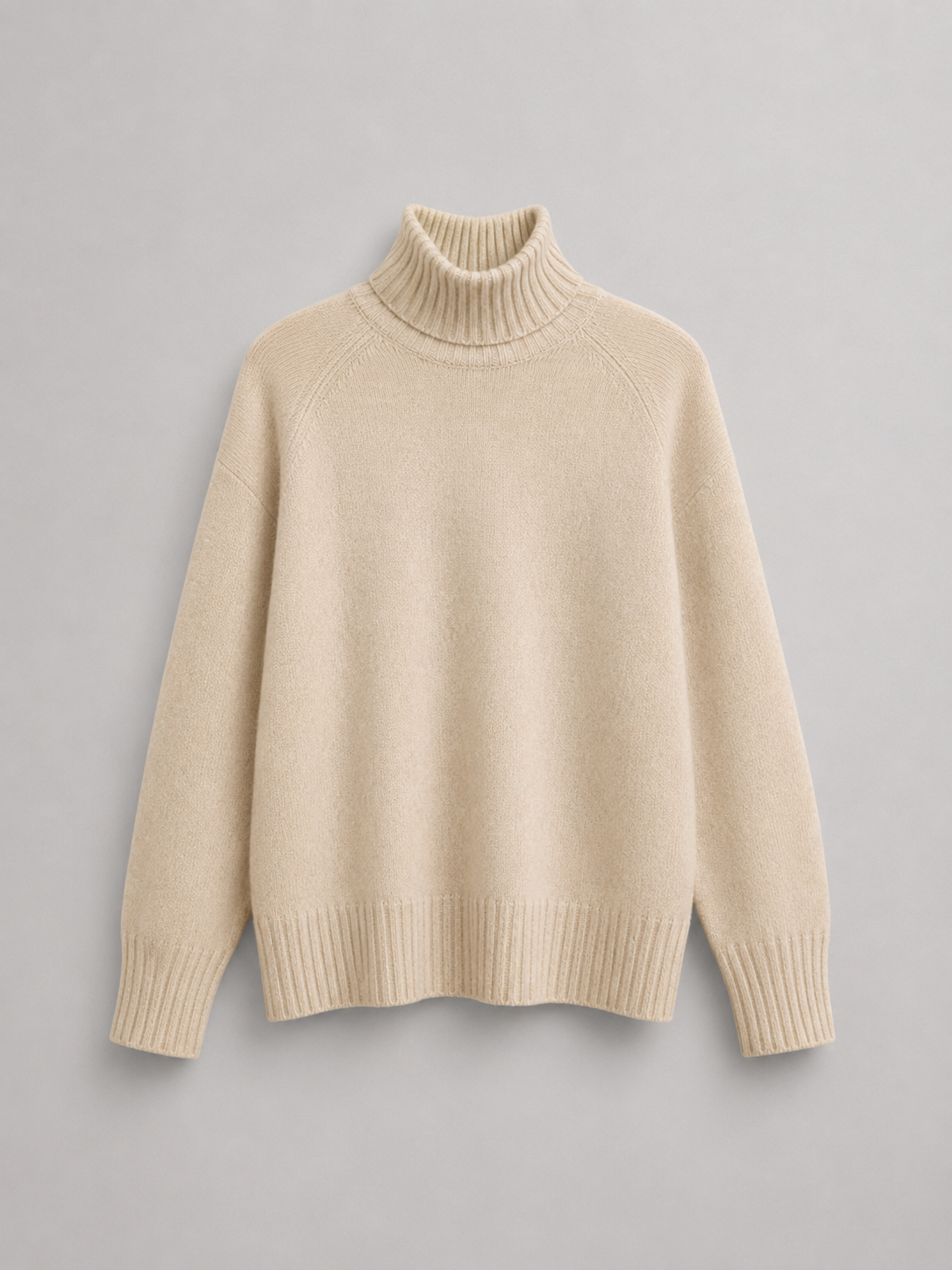 Maglione Donna Oversize Collo Alto in Maglia Voluminosa