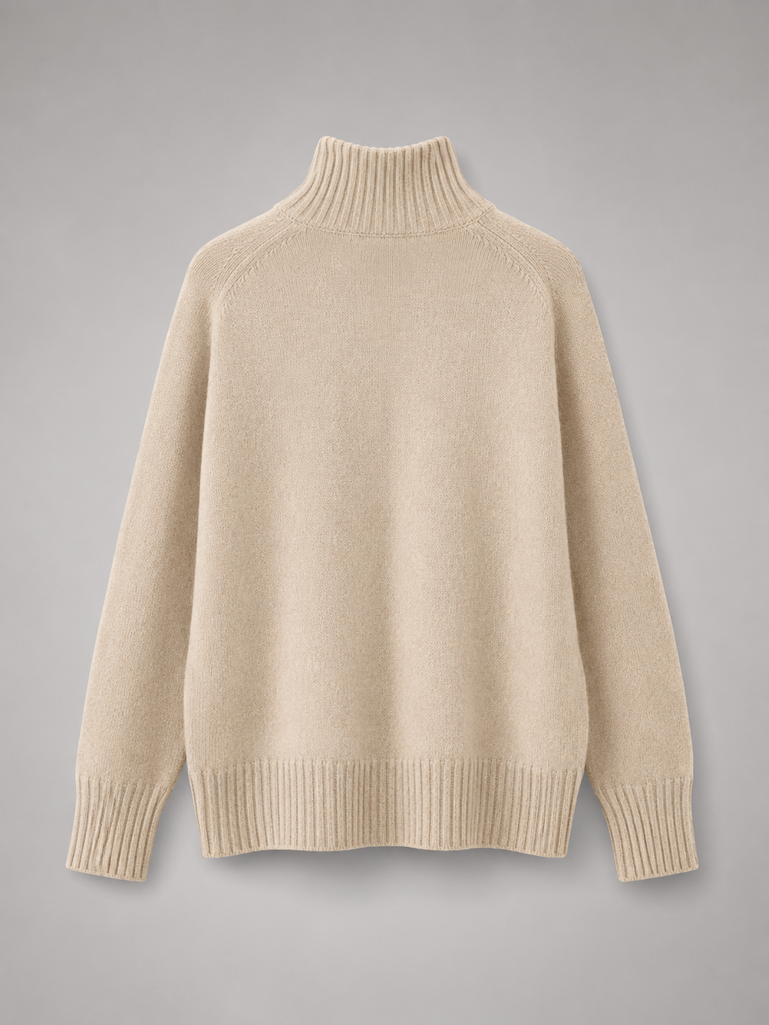 Maglione Donna Oversize Collo Alto in Maglia Voluminosa