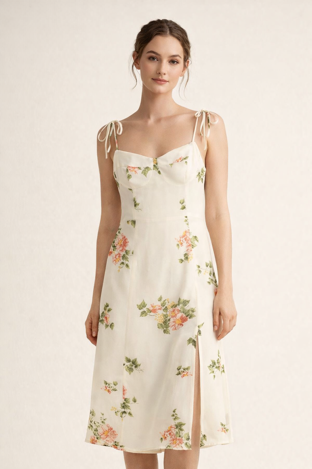 Aurazio Abito Midi Floreale da Donna