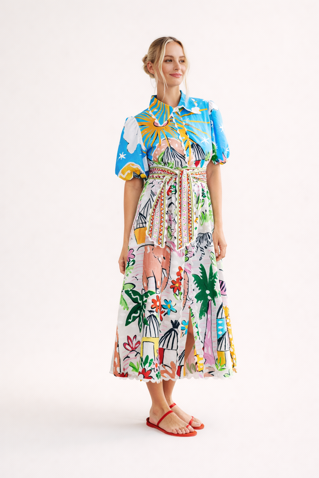Aurazio Vestito Midi per Donna