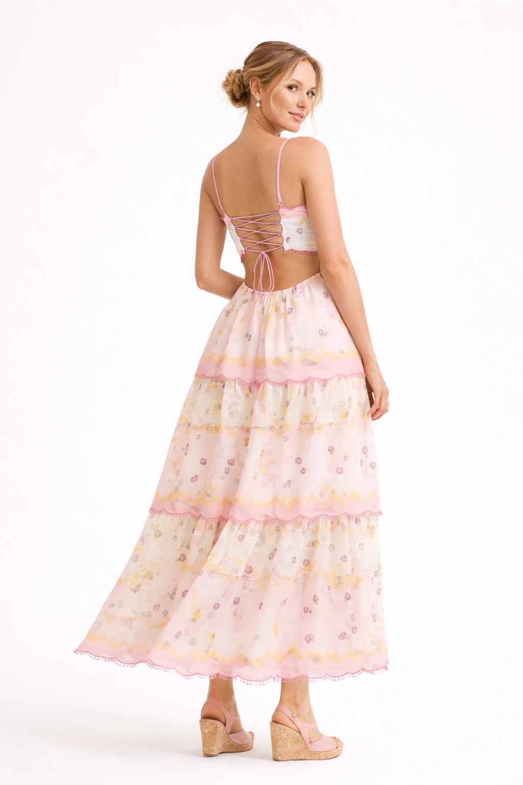 Aurazio Vestito Midi a Colori da Donna