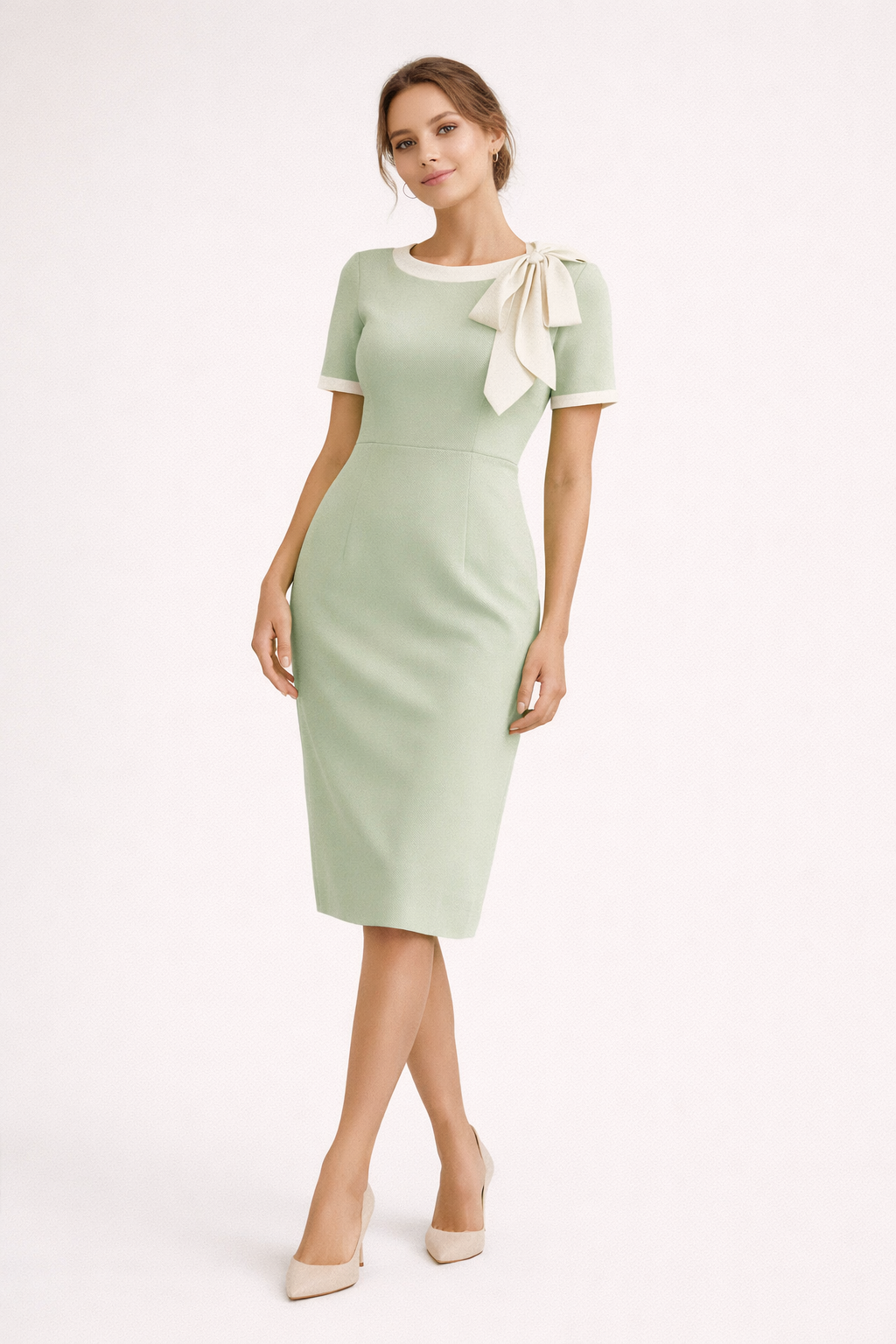 Abito Donna Formale Elegante Linea Pulita Sofisticato