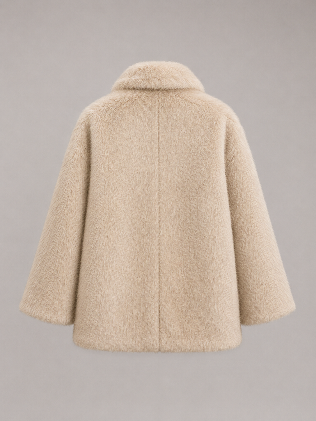 Cappotto Donna Oversize in Pelliccia Sintetica Avvolgente