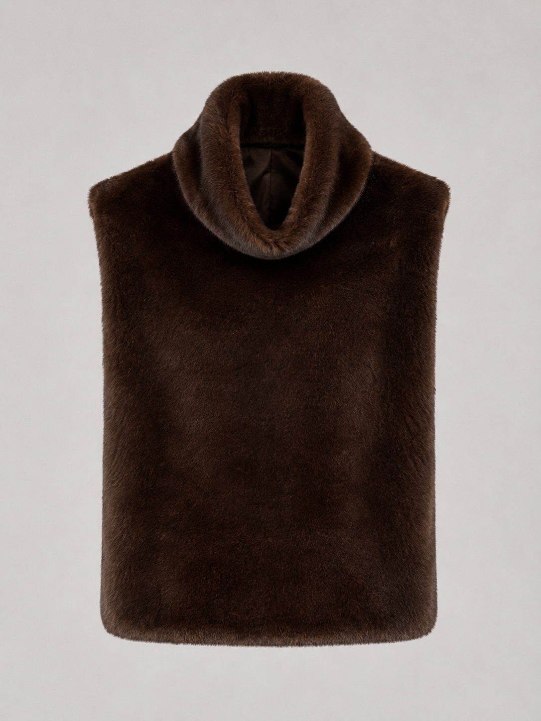 Gilet Donna Reversibile in Pelliccia Sintetica Due Lunghezze