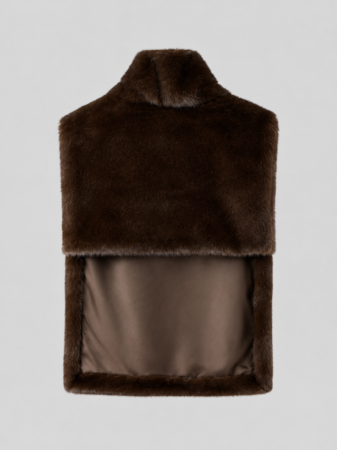 Gilet Donna Reversibile in Pelliccia Sintetica Due Lunghezze