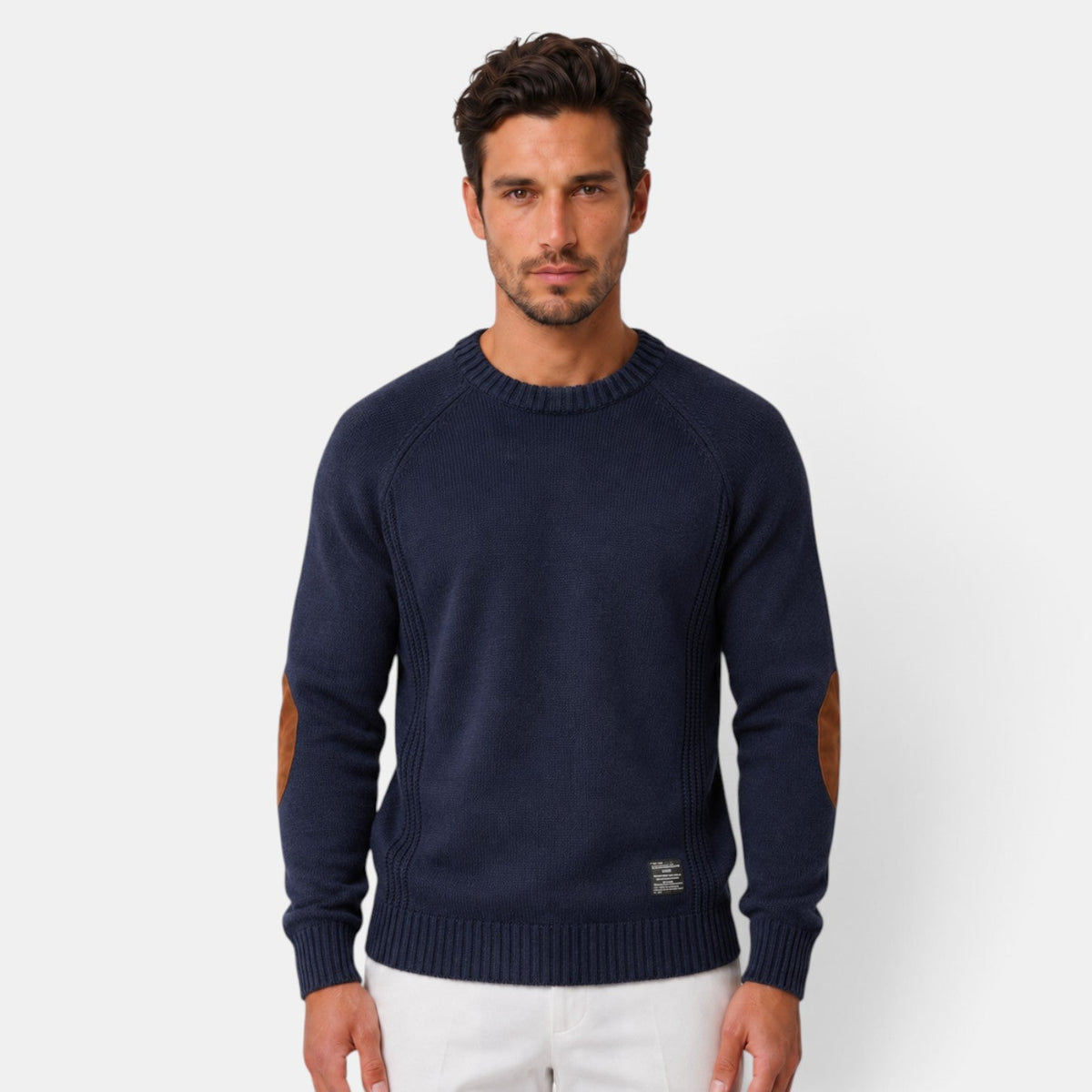 Maglione Uomo Slim Fit Girocollo in Maglia Elegante