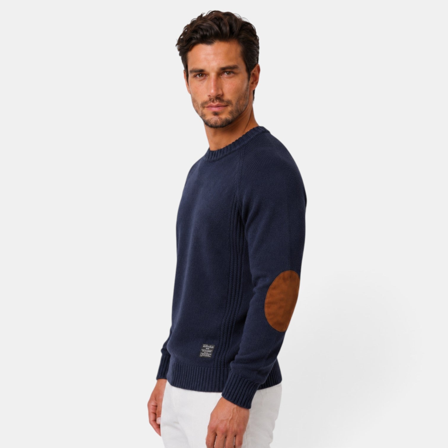 Maglione Uomo Slim Fit Girocollo in Maglia Elegante