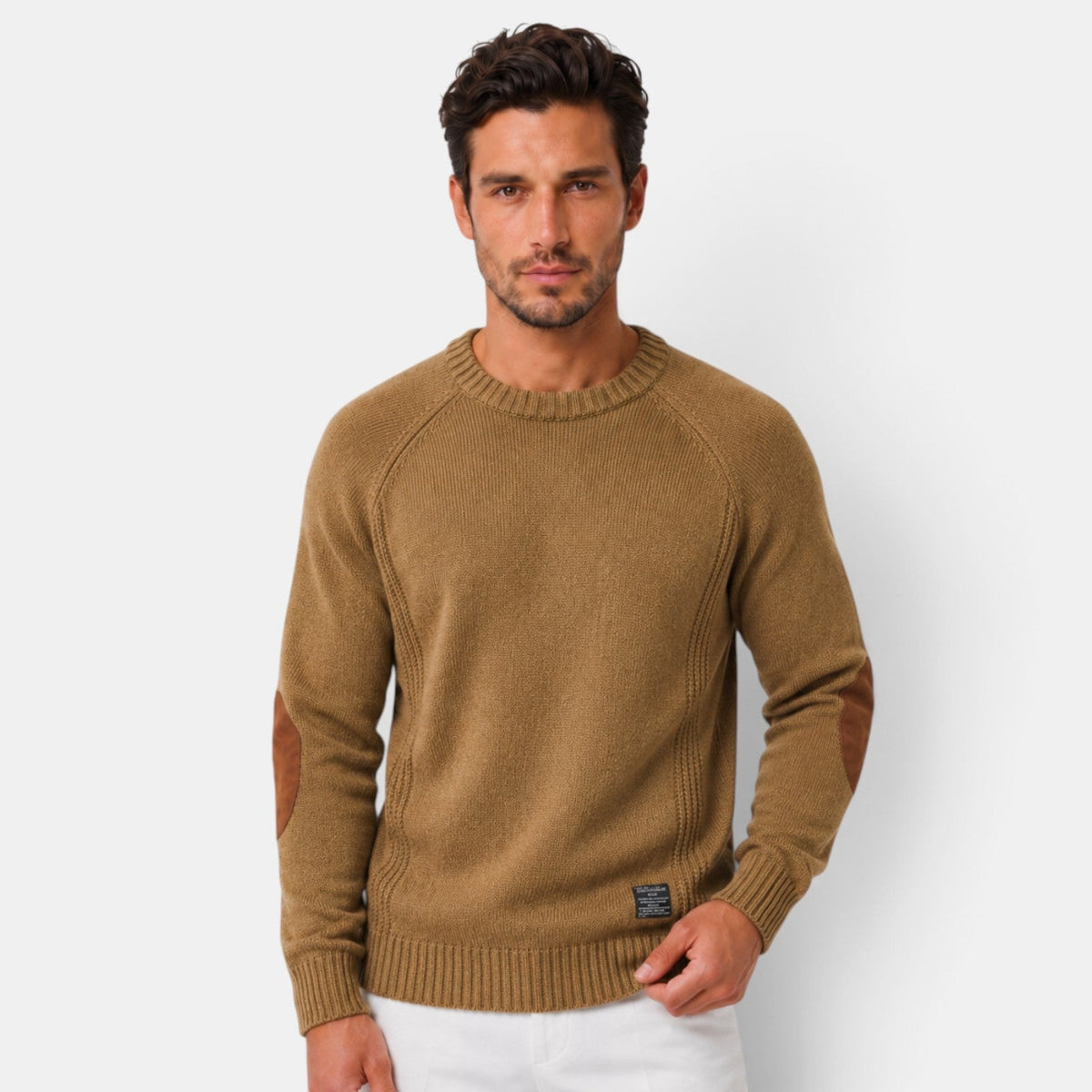 Maglione Uomo Slim Fit Girocollo in Maglia Elegante