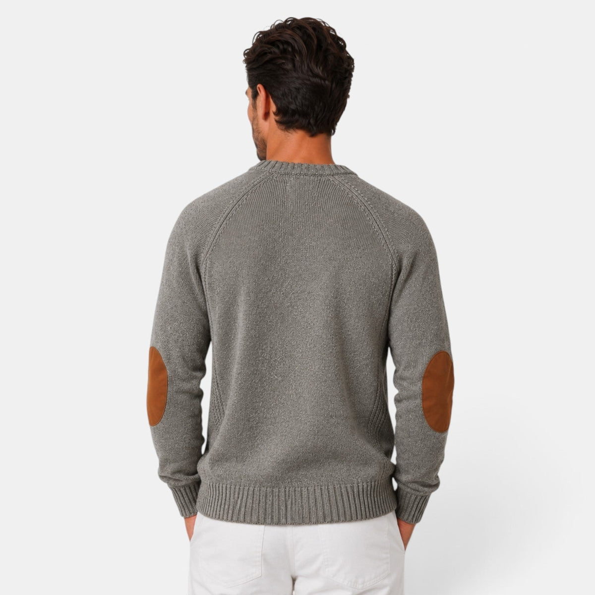 Maglione Uomo Slim Fit Girocollo in Maglia Elegante