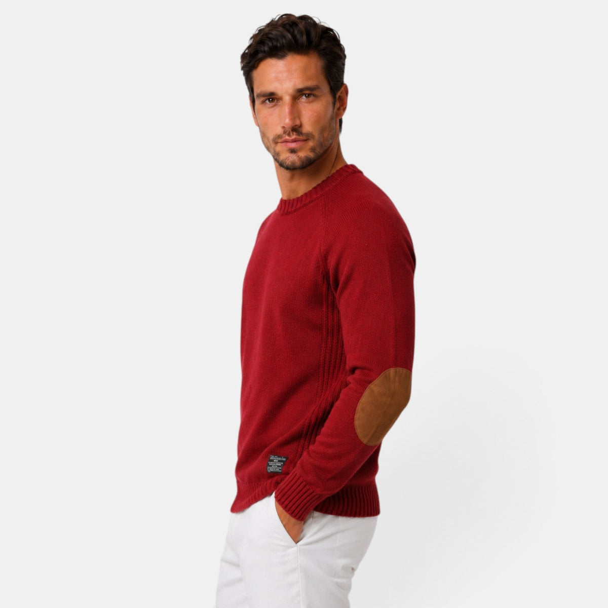 Maglione Uomo Slim Fit Girocollo in Maglia Elegante