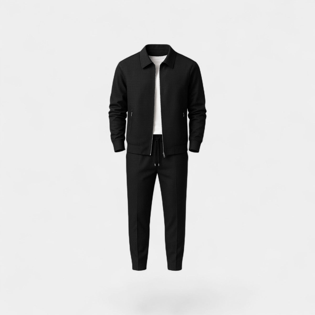 Completo Uomo Giacca e Pantaloni Misto Cotone Slim Fit Coordinato