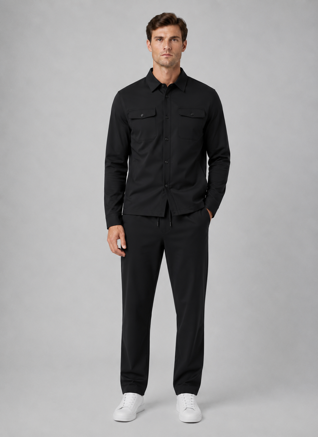 Completo Uomo Overshirt e Pantaloni Casual Coordinato