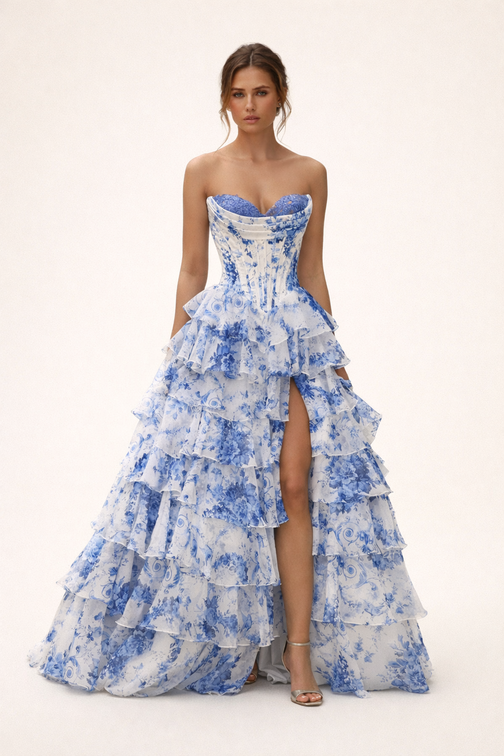 Aurazio Abito Maxi Floreale da Donna