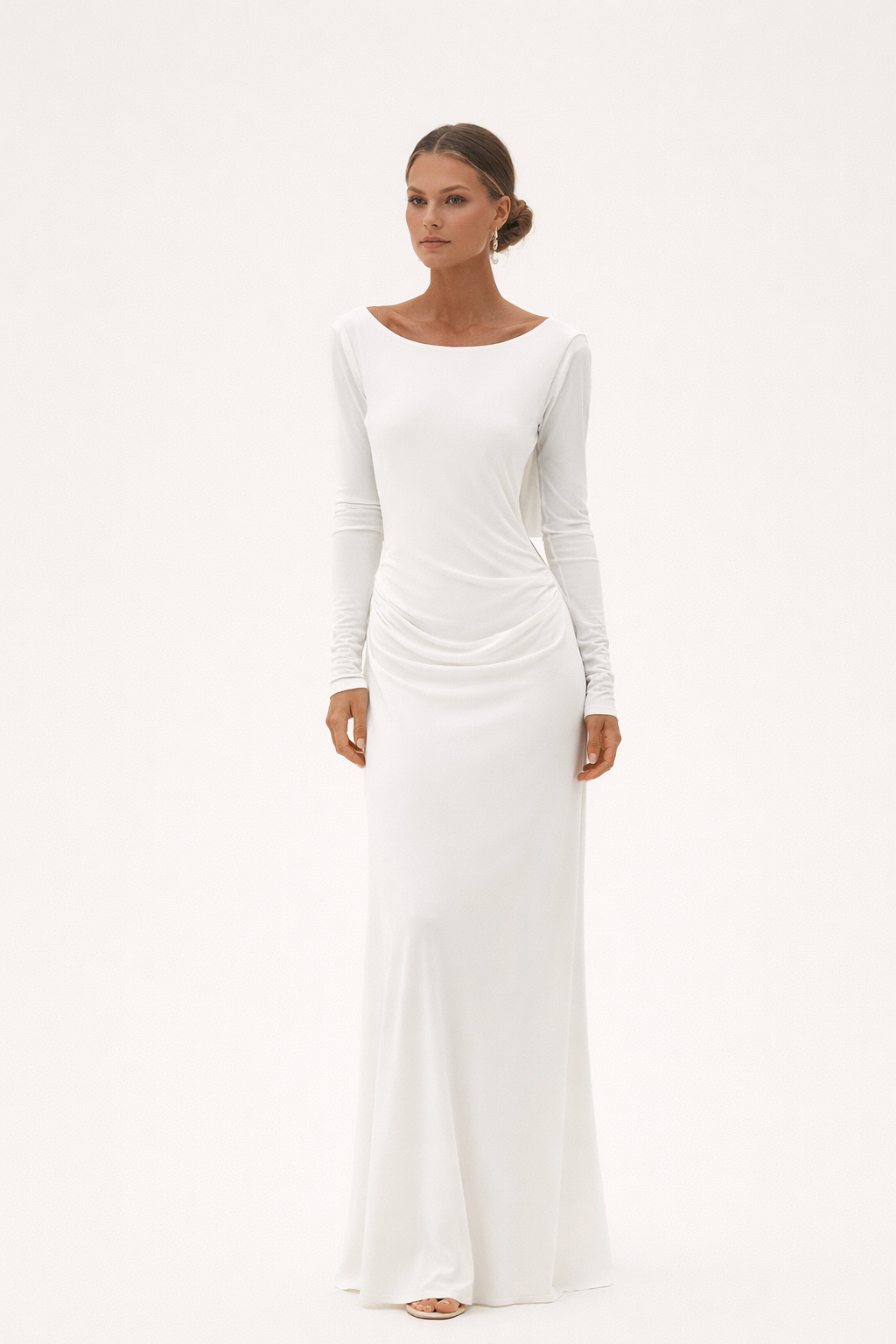 Aurazio Vestito Maxi Drappeggiato per Donna