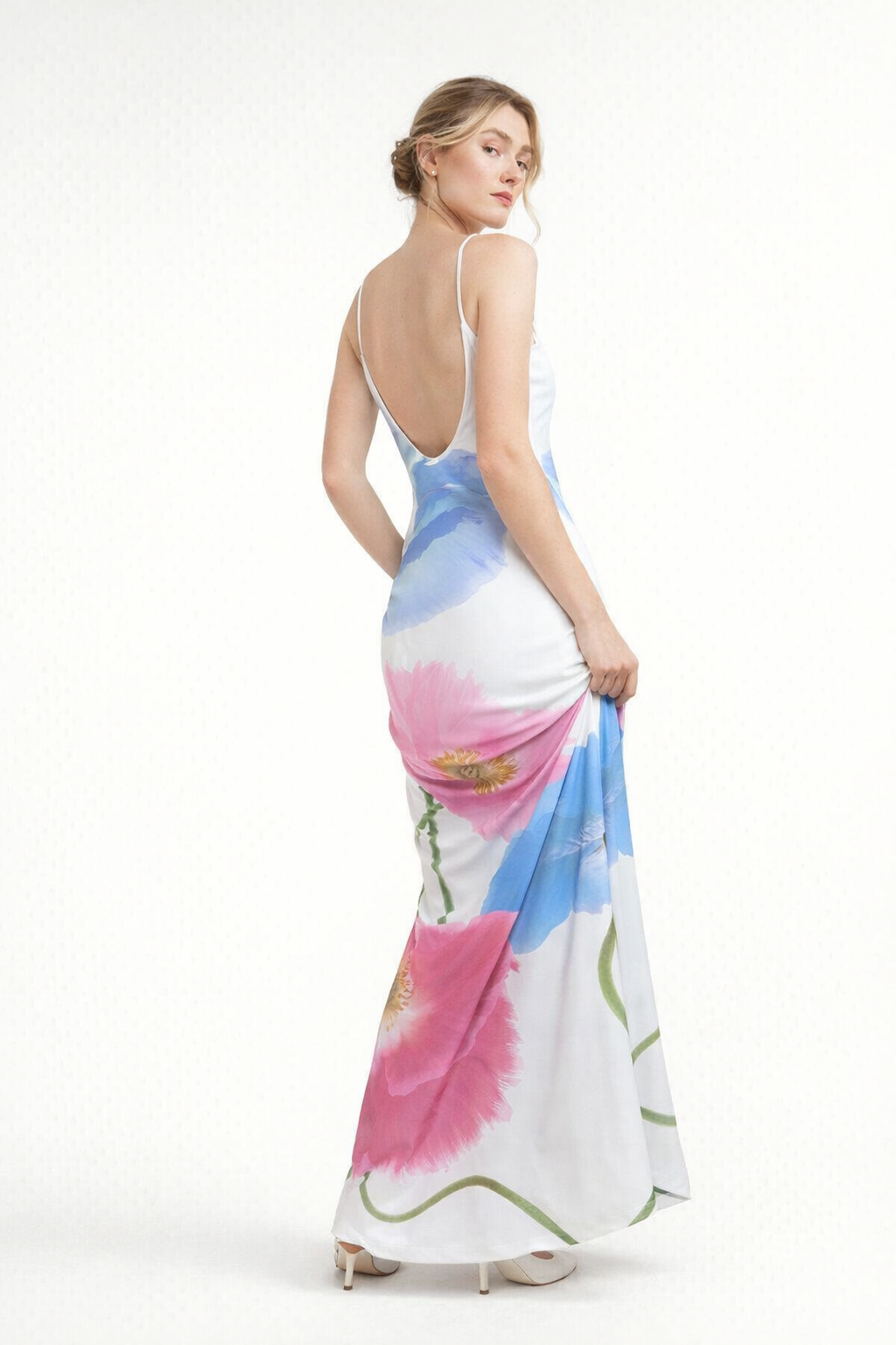 Aurazio Vestito Maxi Floreale per Donne