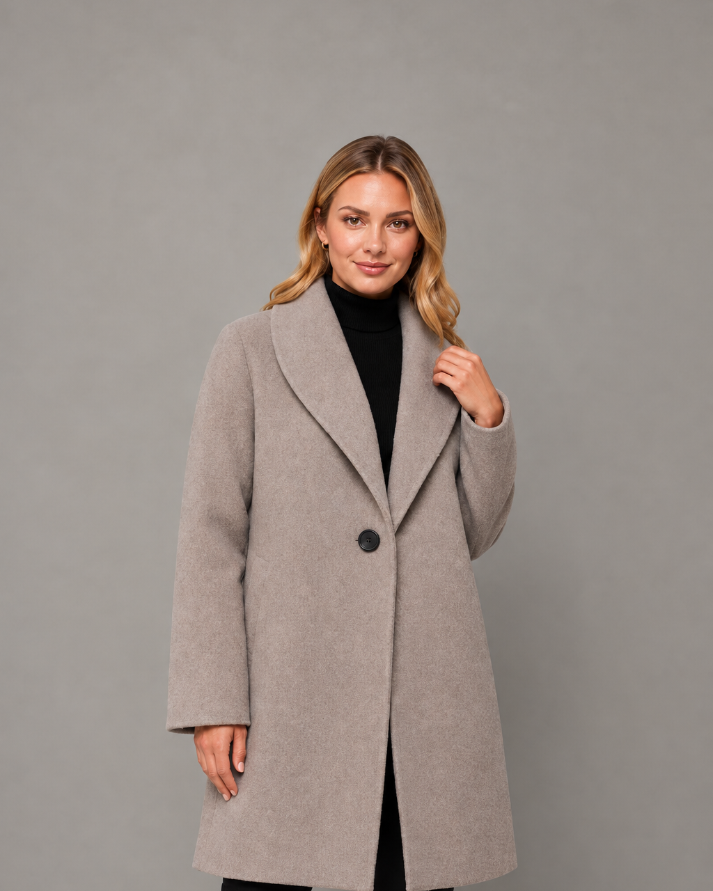 Cappotto Donna Lungo Antivento Vestibilità Rilassata Leggero