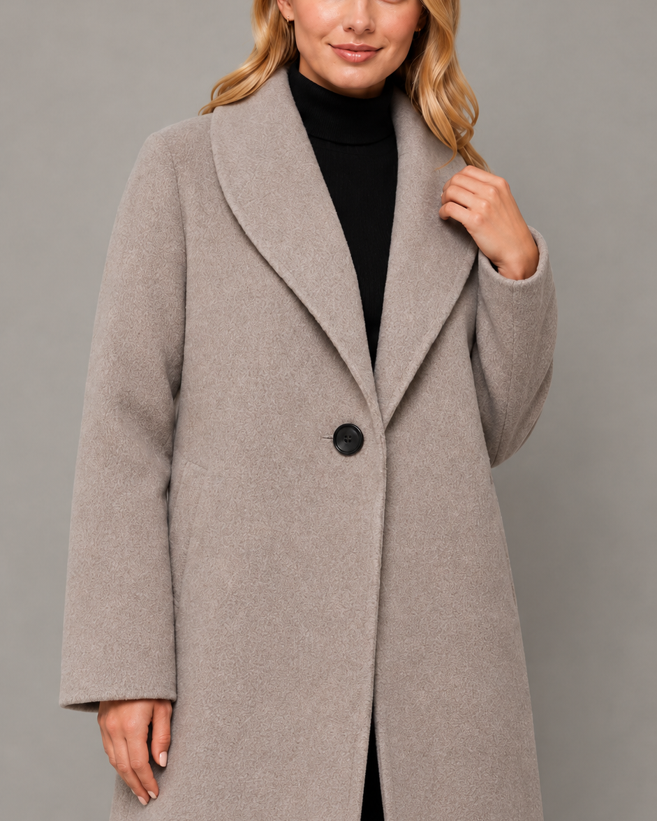Cappotto Donna Lungo Antivento Vestibilità Rilassata Leggero