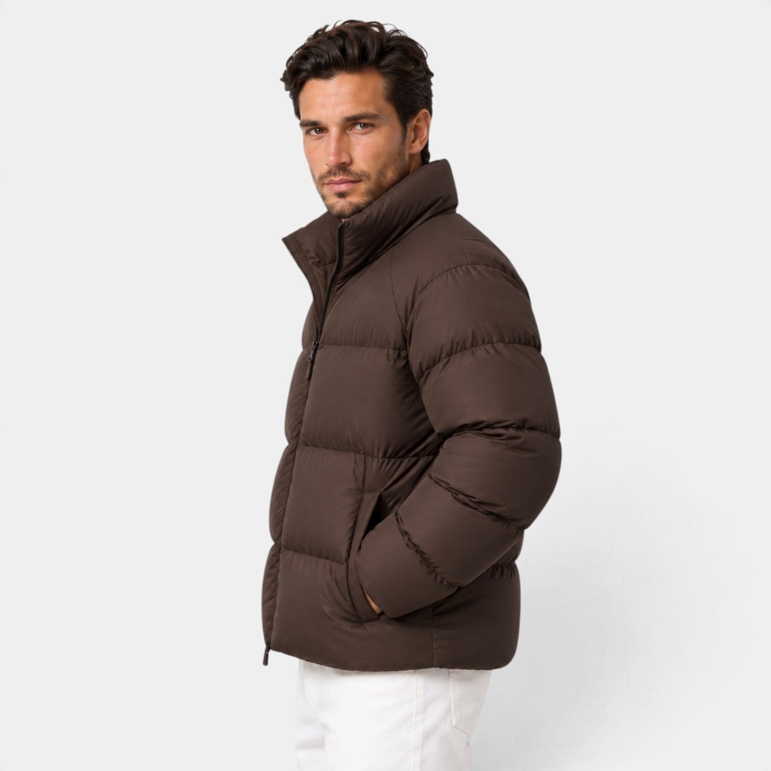 Giacca Imbottita Unisex Corta Leggera Idrorepellente Antivento
